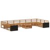 vidaXL Sofagarnituren 11 pcs Massivholz Akazie