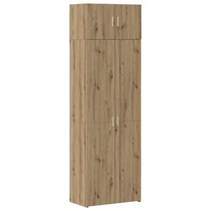 vidaXL Aufbewahrungsschrank 3 stk. Artisan-Eiche 70 x 42,5 x 185 cm