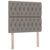 vidaXL Aufbewahrungsbett mit Matratze Taupe 90 x 200 cm Polyester
