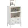 vidaXL Highboard Wei&szlig; 68x39x113 cm Stahl