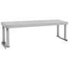 vidaXL Aufsatzboard f&uuml;r Arbeitstisch 120 x 30 x 35 cm Edelstahl