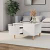vidaXL Couchtisch Hochglanz-Wei&szlig; 55x55x36,5 cm Holzwerkstoff