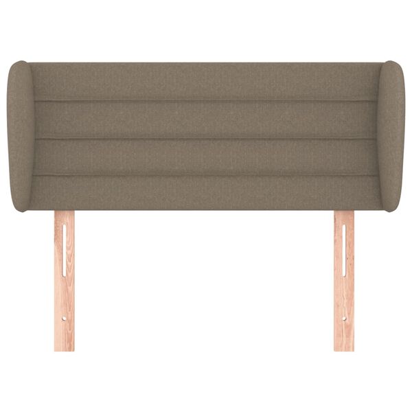vidaXL Kopfteil mit Ohren Taupe 93x23x78/88 cm Stoff