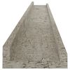 vidaXL Wandregale 4 Stk. Betongrau 100x9x3 cm