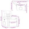 vidaXL Relaxsessel Elektrisch Weinrot Stoff