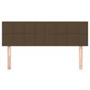 vidaXL Kopfteile 2 Stk. Dunkelbraun 72x5x78/88 cm Stoff