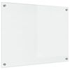 vidaXL K&uuml;chenr&uuml;ckwand Transparent 80 x 60 cm Geh&auml;rtetes Glas