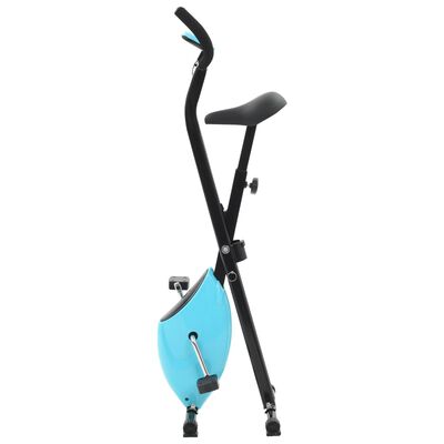 vidaXL Heimtrainer X-Bike Gurtwiderstand Blau