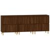 vidaXL Sideboards 3 Stk. Braun Eichen-Optik 60x35x70 cm Holzwerkstoff
