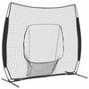 vidaXL Baseball-&Uuml;bungsnetz Schwarz 250 x 106 x 209 cm Polyester