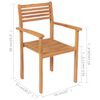 vidaXL 7-tlg. Garten-Essgruppe Massivholz Teak