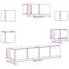 vidaXL 7-tlg. TV-Schrank-Set R&auml;uchereiche Holzwerkstoff