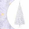 vidaXL K&uuml;nstlicher Weihnachtsbaum Wei&szlig; 180 cm PVC und Stahl