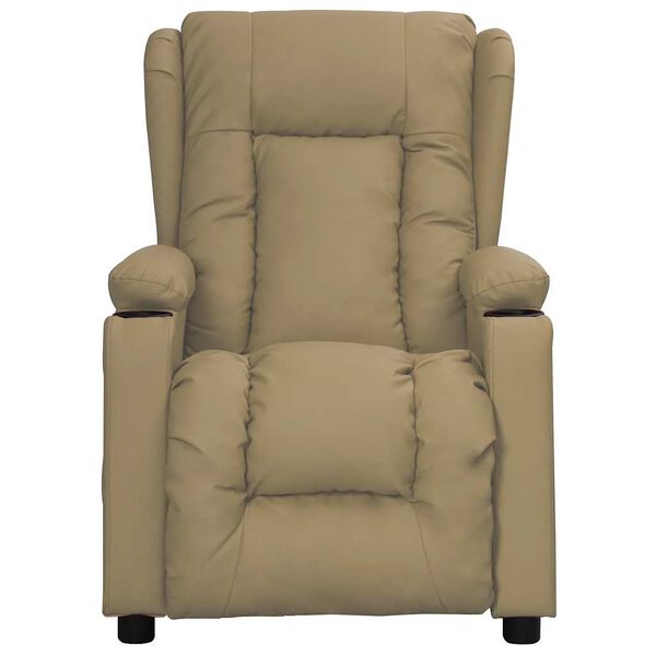 vidaXL Massagesessel Cappuccino-Braun Kunstleder