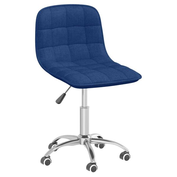 vidaXL Esszimmerstuhl Drehbar Blau Stoff