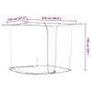 vidaXL Moskitonetz zum Aufh&auml;ngen 156 Mesh Wei&szlig; 220x120x150 cm