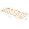 vidaXL Lattenrost mit 13 Latten Verstellbares Kopfteil 80x200 cm