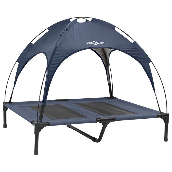 vidaXL Hundebett Marineblau 92 x 77 x 82,5 cm Stahl
