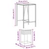 vidaXL 5-tlg. Gartenbar-Set mit Kissen Braun Poly Rattan