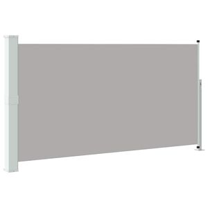 vidaXL Ausziehbare Seitenmarkise 160x300 cm Grau