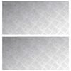 vidaXL Stufenmatten 2 stk. 80 x 40 cm Silber Aluminium Rechtwinklig