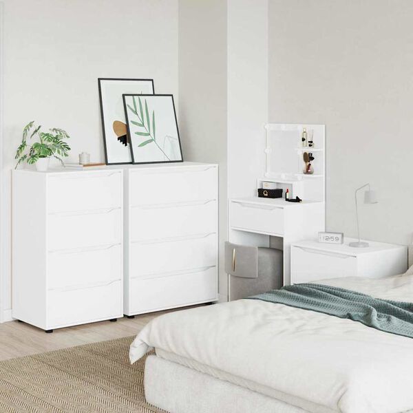 vidaXL Stauraumschränke 2 pcs Weiß 60 x 48 x 105 cm Holzwerkstoff