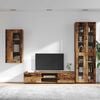 vidaXL TV-Schrankset mit Schubladen mit Regal Altholz Holzwerkstoff