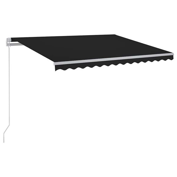 vidaXL Markise Manuell Einziehbar mit LED 300x250 cm Anthrazit