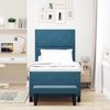 vidaXL Boxspringbett mit Matratze Dunkelblau 90 x 190 cm Samt