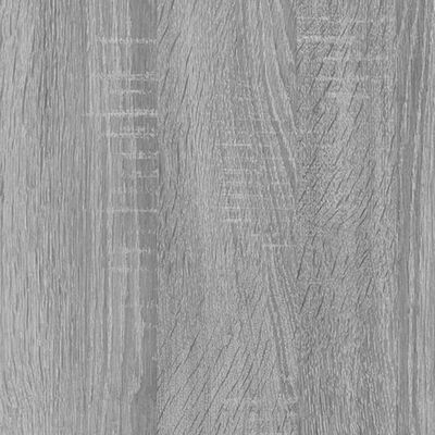 vidaXL Bücherregal 5 Fächer Grau Sonoma-Eiche 80x24x175 Holzwerkstoff