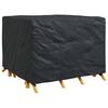 vidaXL M&ouml;belbezug Uni Schwarz 125 x 125 x 74 cm Stoff