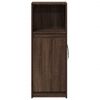 vidaXL LED-Sideboard Braun Eichen-Optik 38x34x100 cm Holzwerkstoff