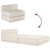vidaXL Modulares Sofaelement Creme 70x70x54 cm Stoff