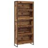 vidaXL B&uuml;cherregal 80 x 30 x 189,5 cm Holzwerkstoff Altholz