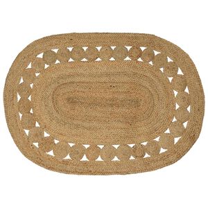 vidaXL Bereichsteppich Natur 100 x 152 cm Jute