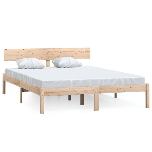 vidaXL Massivholzbett ohne Matratze 120x200 cm