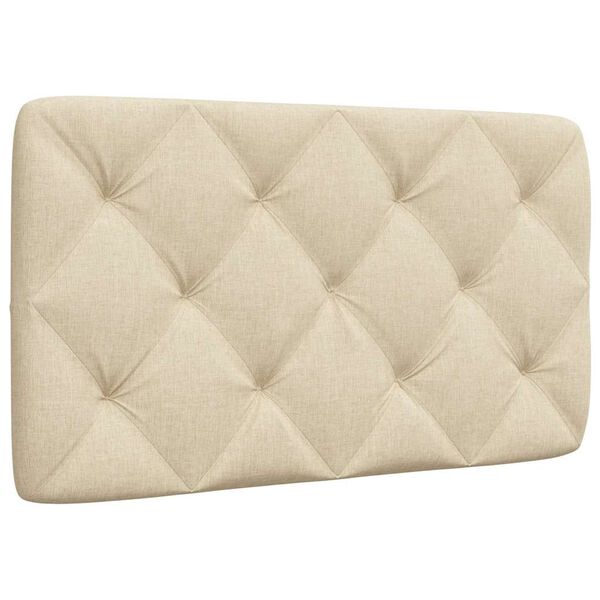 vidaXL Kopfteil-Kissen Creme 90 cm Stoff
