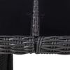 vidaXL 9-tlg. Garten-Essgruppe Poly Rattan Schwarz