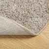 vidaXL Teppich ISTAN Hochflor Gl&auml;nzend Beige &Oslash; 200 cm