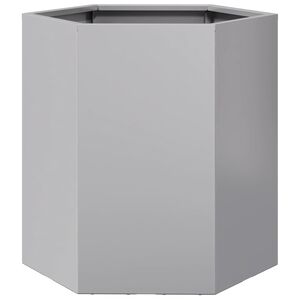 vidaXL Pflanzk&uuml;bel Sechseckig 46x40x45 Verzinkter Stahl