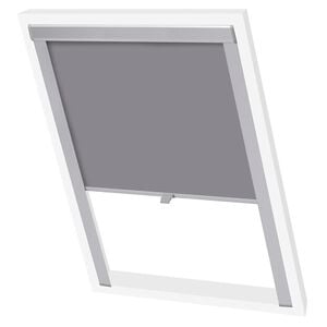 vidaXL Verdunkelungsrollo Grau F06 GGL und GGU