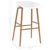 vidaXL 5-tlg. Bar-Set Wei&szlig;