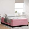 vidaXL Bettrahmen mit Matratze Rosa 120 x 200 cm Stoff