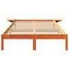 vidaXL Bettrahmen Wachsbraun 120 x 190 cm Massives Kiefernholz