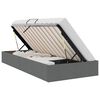 vidaXL Aufbewahrungsbett mit Speicher Dunkelgrau 90 x 190 cm Stoff