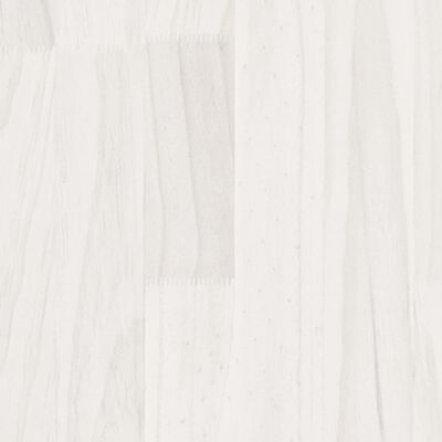 vidaXL Beistellschrank Weiß 180x36x65 cm Massivholz Kiefer