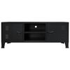 vidaXL TV-Schrank Metall Industrie-Stil 120x35x48 cm Schwarz