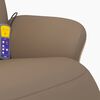 vidaXL Massagesessel mit Fu&szlig;teil Cappuccino-Braun Kunstleder