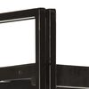 vidaXL B&uuml;cherregal 3 F&auml;cher Schwarz 90x30x80 cm Mango Massivholz