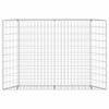vidaXL Gabionen-Hochbeet Trapezform Verzinkter Stahl 150x20x100 cm